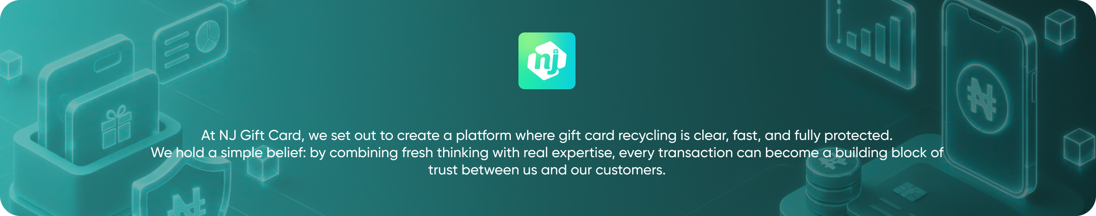 NJ Gift Card brand story banner