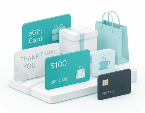 Gift card categories illustration